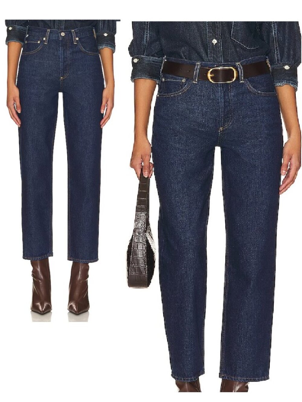 NWT $238 CITIZENS OF HUMANITY DEVI LOW SLUNG BAGGY DENIM JEANS IN UNVEIL SZ W27